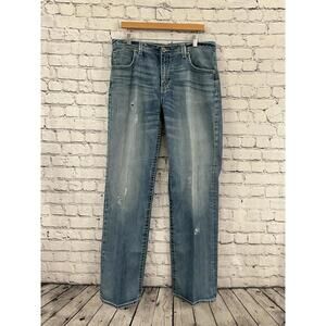 BKE Buckle Tyler Straight Stretch Dark Blue Jeans Mens Size 36XL